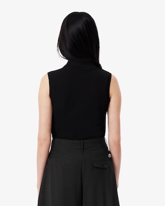 Polo elástico sin mangas L.12.D Slim Fit para mujer