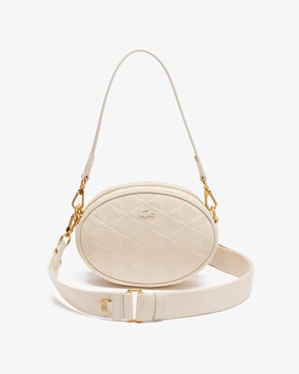 Bolsa Ovalada de Piel Grabada Maheki para Mujer