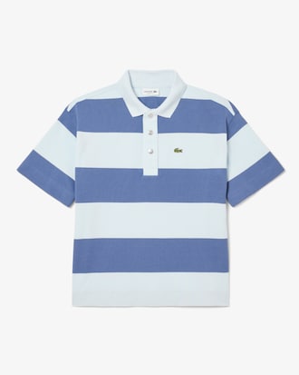 Kids' Striped Petit Piqué Polo