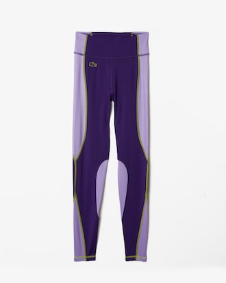 Leggings para mujer Lacoste SPORT efecto punto color block