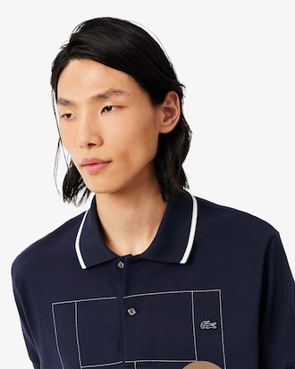Classic Fit Graphic Petit Piqu&eacute; Polo Shirt