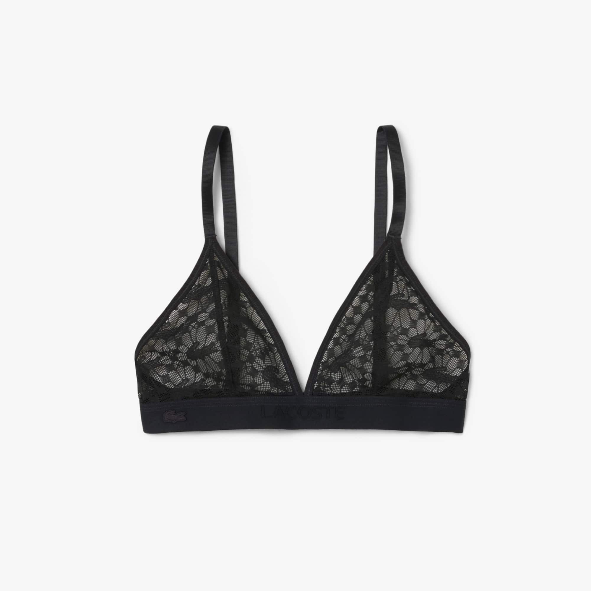 Logo Lace Triangle Bralette