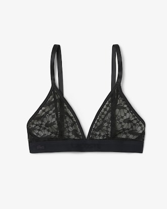 Logo Lace Triangle Bralette
