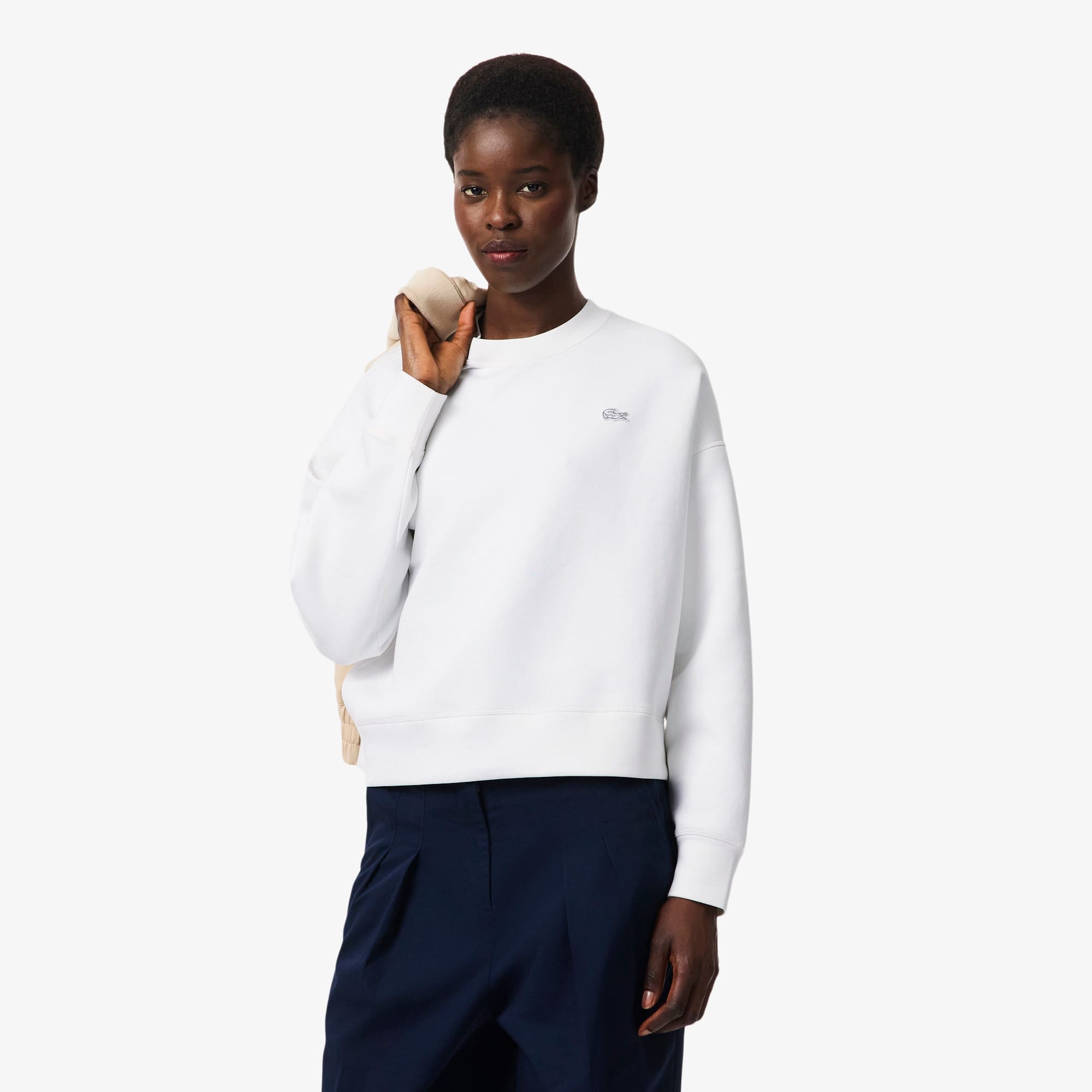 Oversized Double Face Jersey Sweatshirt - Sweaters & Sweatshirts