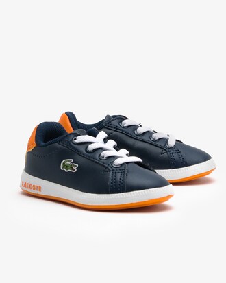 Sneakers Lacoste Graduate con tac&oacute;n abierto sint&eacute;tico para beb&eacute;