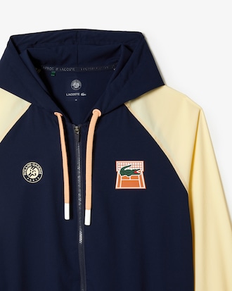 Sweatshirt zipp&eacute; unisexe Lacoste Sport &Eacute;dition Roland Garros