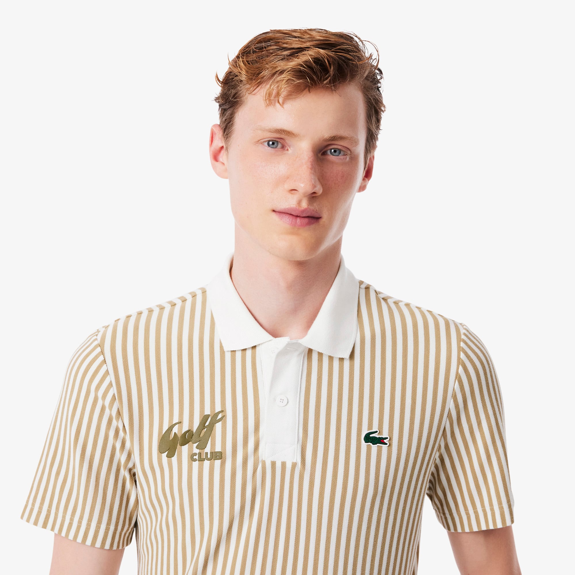 Men's Thermo-Regulating Striped Golf Polo - Polo Shirts - New In