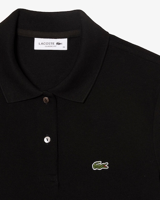 Polo femme regular fit en petit piqué de coton souple