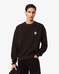 Double Face Piqu&eacute; Badge Sweatshirt