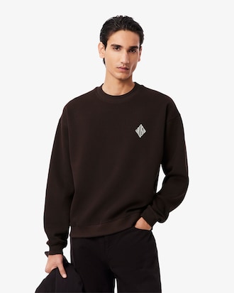 Double Face Piqu&eacute; Badge Sweatshirt