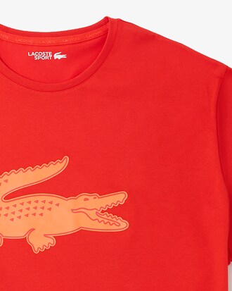 Men’s Lacoste SPORT Breathable Logo T-shirt (Plus Size)