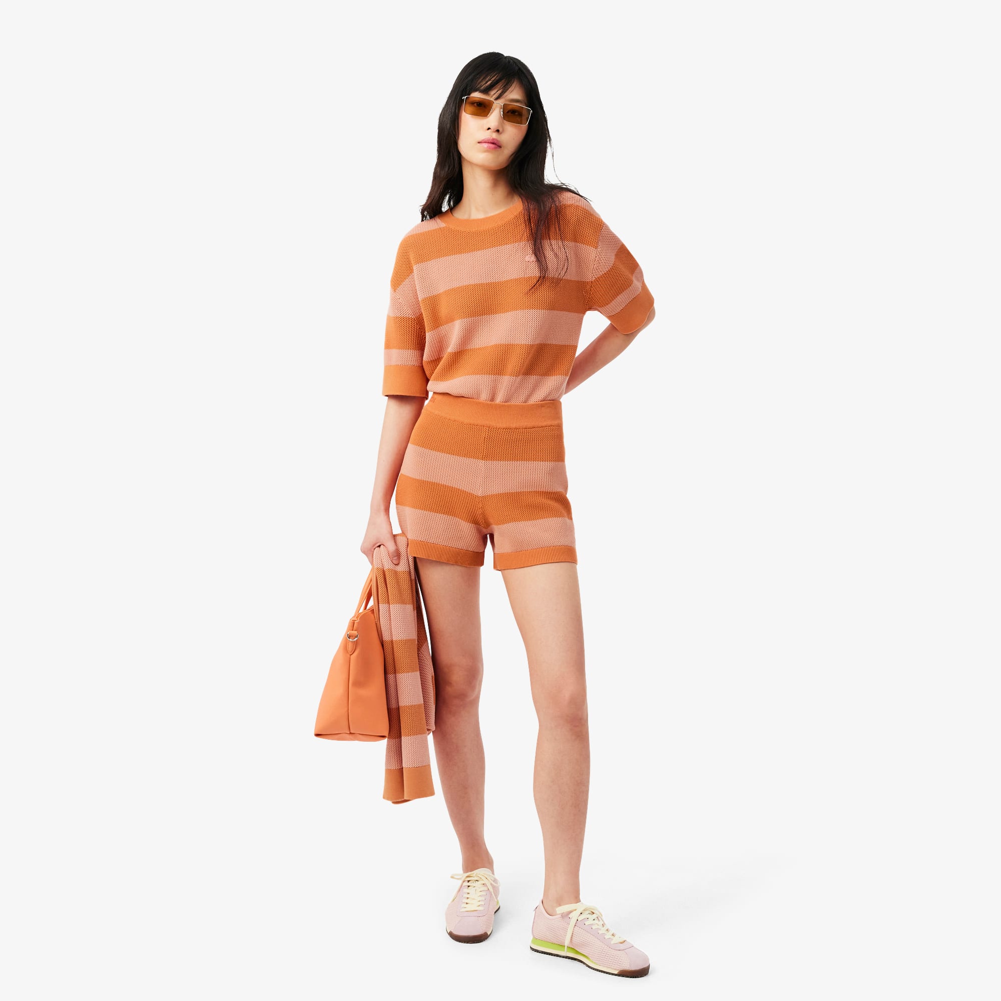 Striped Mesh Knit Shorts - Shorts & Skirts - New In 2026 | Lacoste