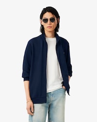Zipped Cotton Fleece Sweatshirt