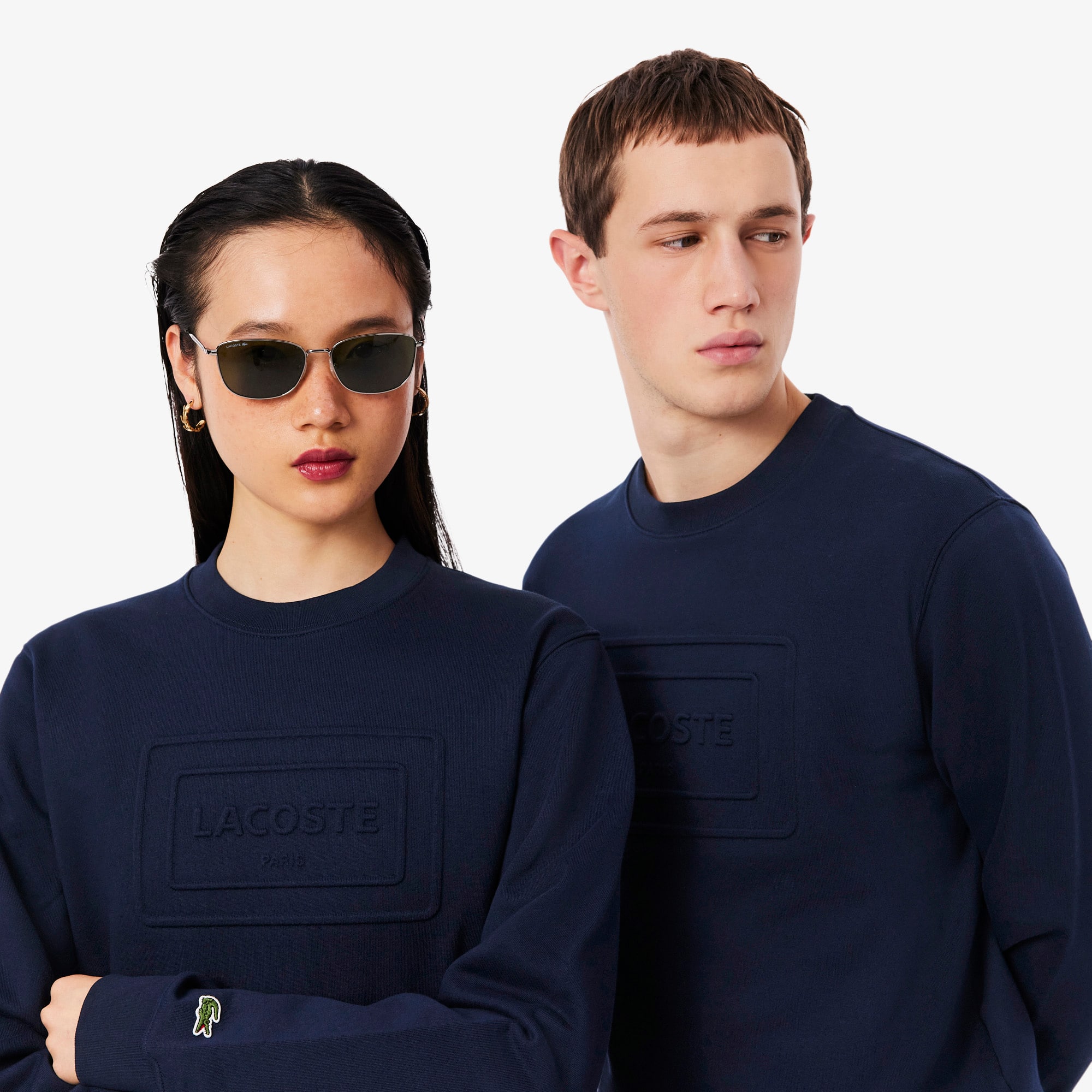Embossed Fleece Sweatshirt