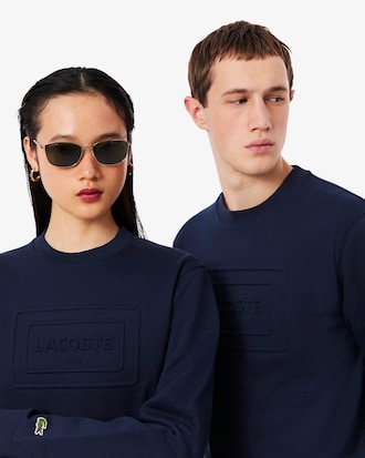 Embossed Fleece Sweatshirt