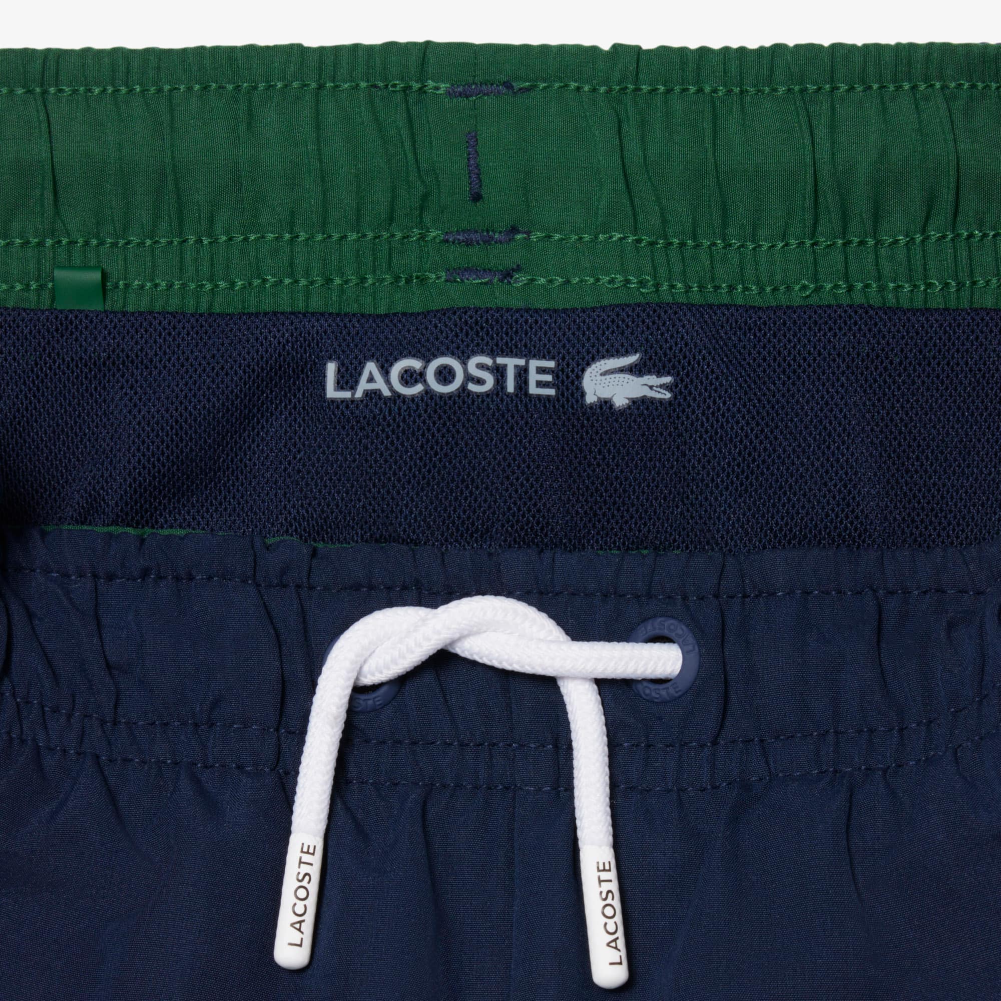 Monochromatic Lined Swim Trunks