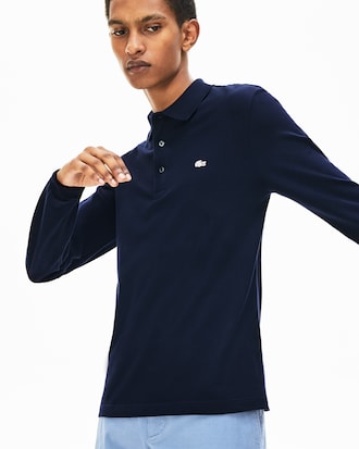 Men's  Slim Fit Stretch Mini Piqué Polo Shirt