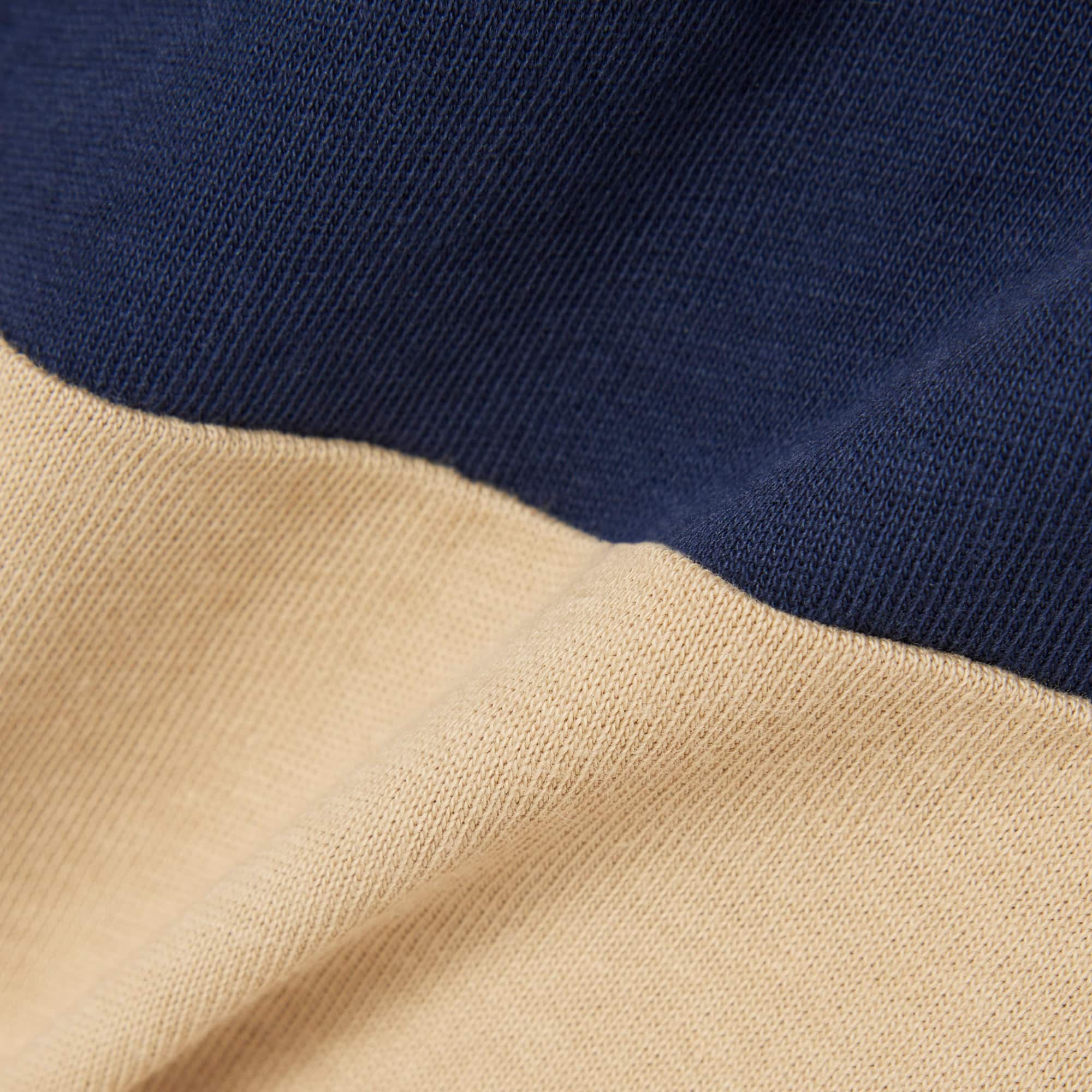 Long Sleeved Striped Rugby Polo Shirt