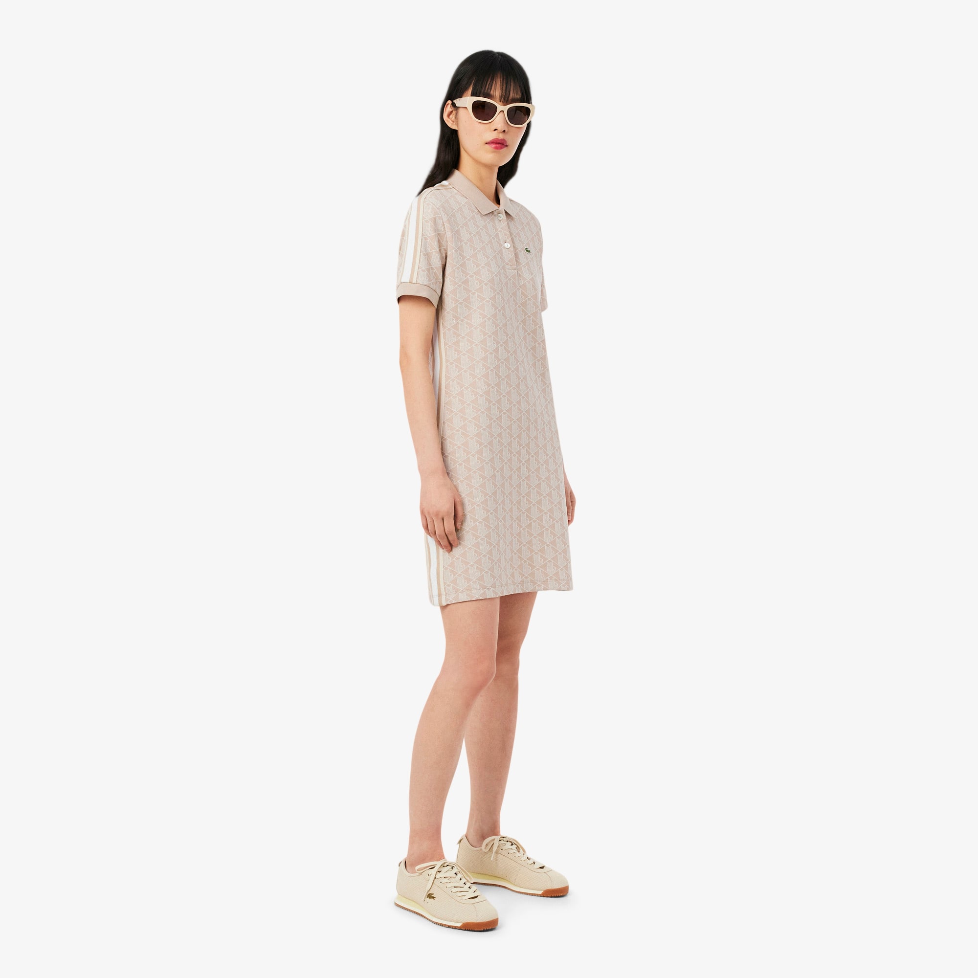 Lacoste Women's Slim Fit Monogram Polo Dress