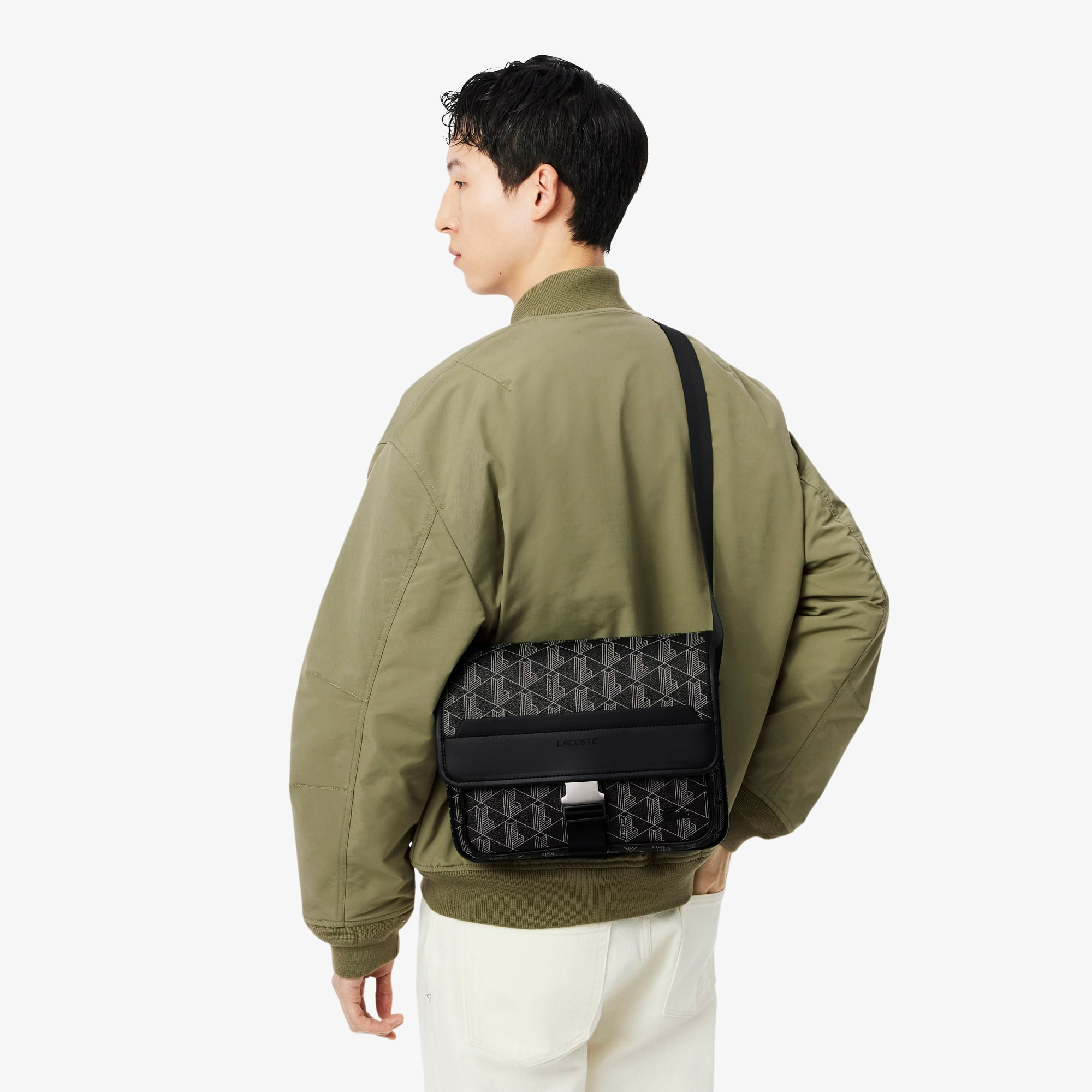 LACOSTE ショルダーバッグ swag drip 美品 Large The Blend Flap Close Bag - Bags - New In 2026 | Lacoste