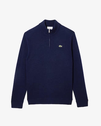 Men’s Half-Zip Wool Sweater