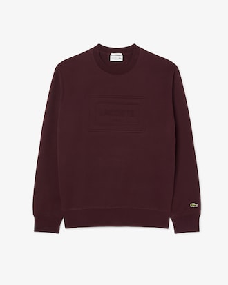 Sweatshirt molleton marquage emboss&eacute;