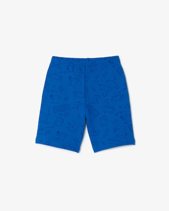 Shorts polares con motivo de cocodrilo