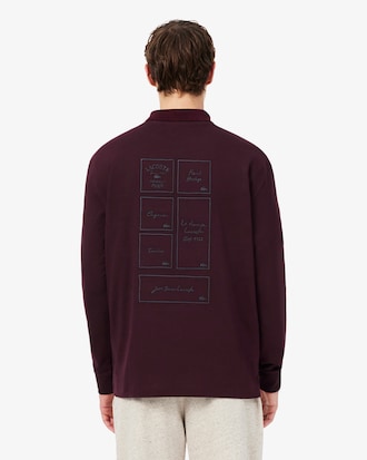 Relaxed Fit Long Sleeved Embroidered T-shirt