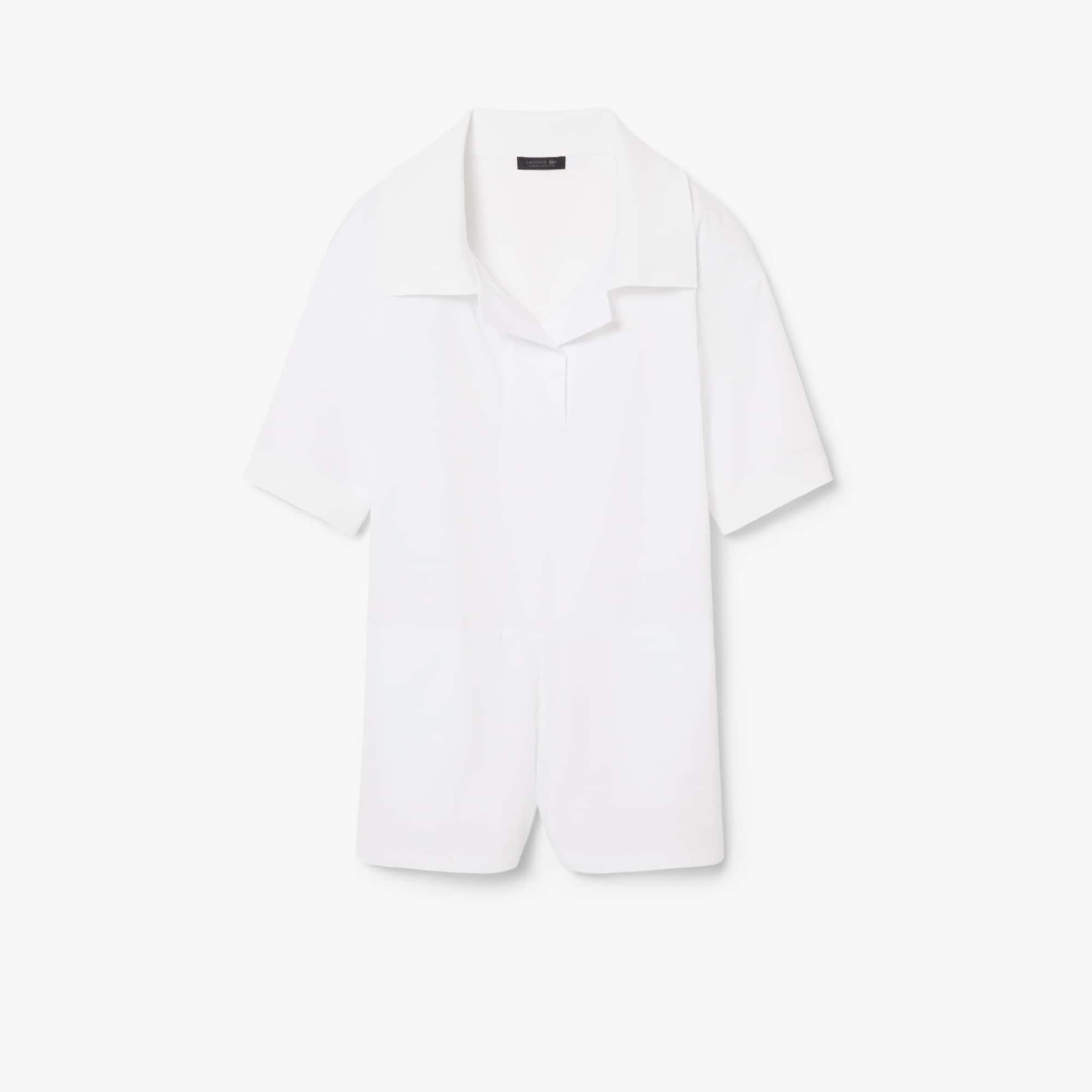 Runway Poplin Polo Collar Playsuit