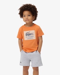 Badge Accent Cotton T-Shirt