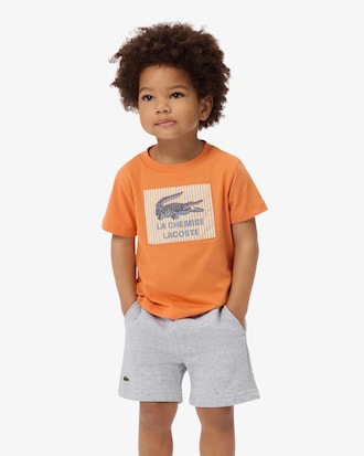 Badge Accent Cotton T-Shirt