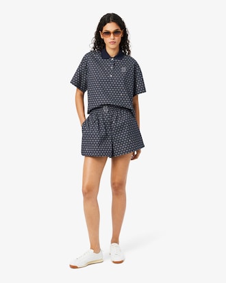 Printed Oversized Bermuda Shorts