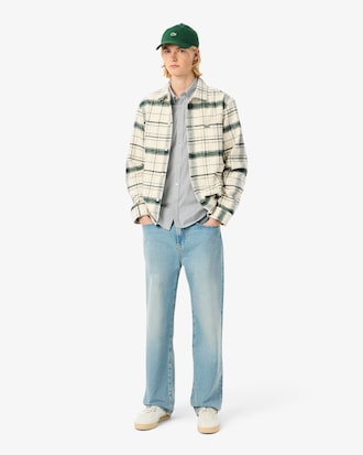 Men's Regular Fit Striped Pinpoint Shirt