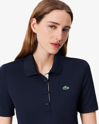 Polo De Golf El&aacute;stico Con Protecci&oacute;n Uv Y Corte Entallado Para Mujer