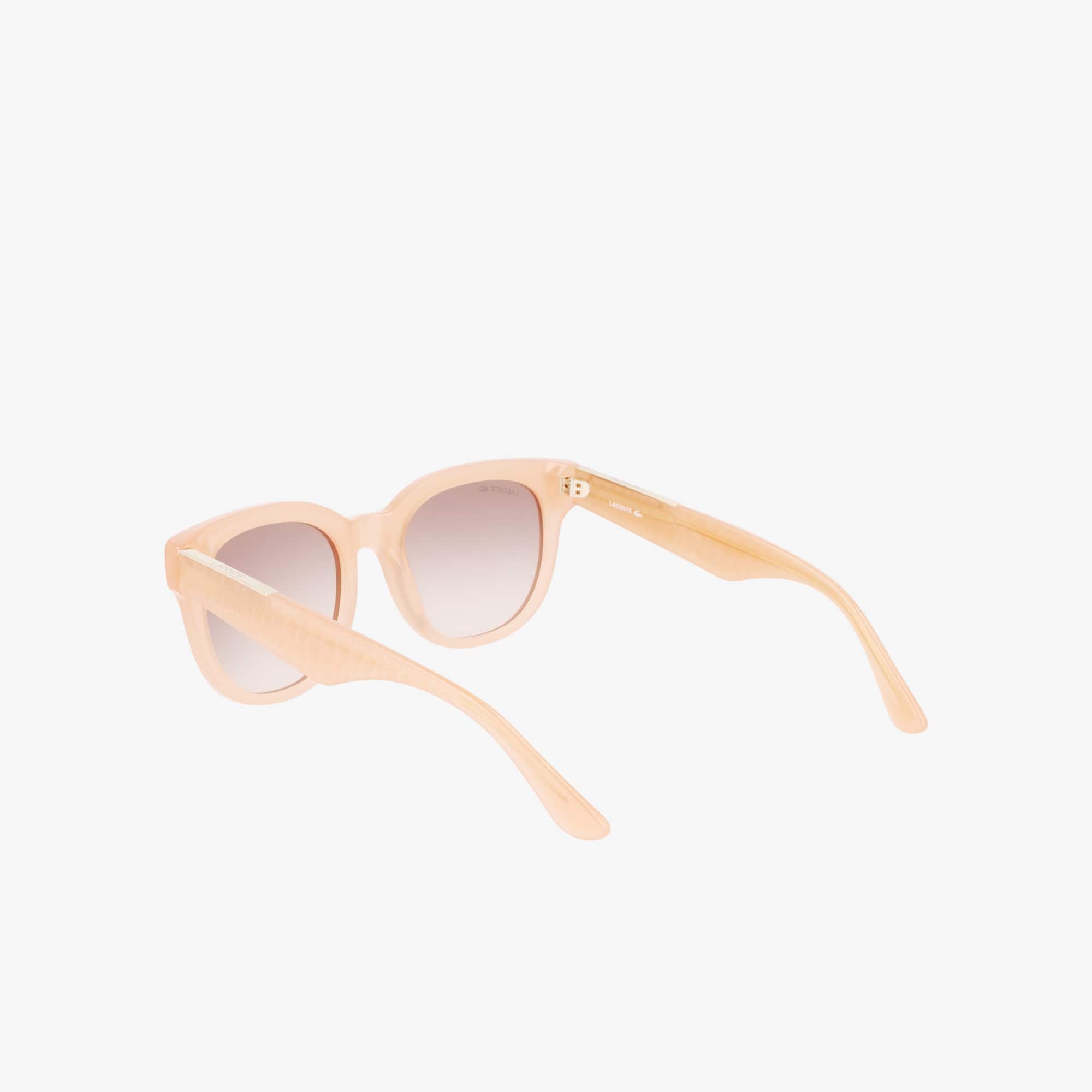 Croco Skin Oval Acetate Glasses