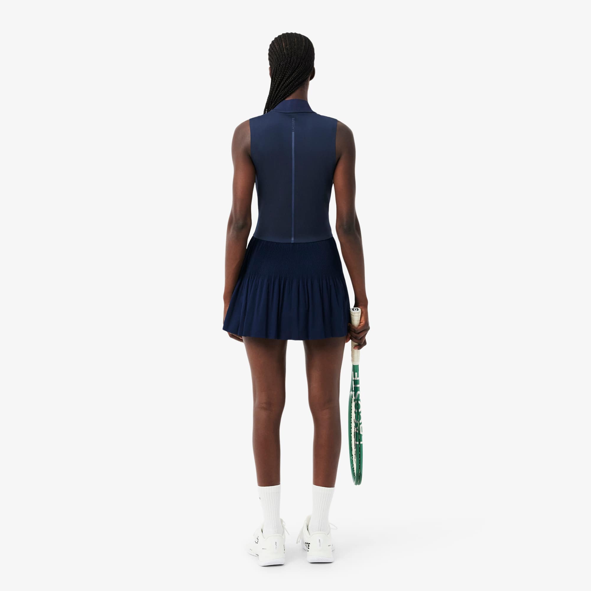 LACOSTE テニスドレス ネイビー Ultra Dry Stretch Tennis Dress with Liner - Dresses - New In 2026