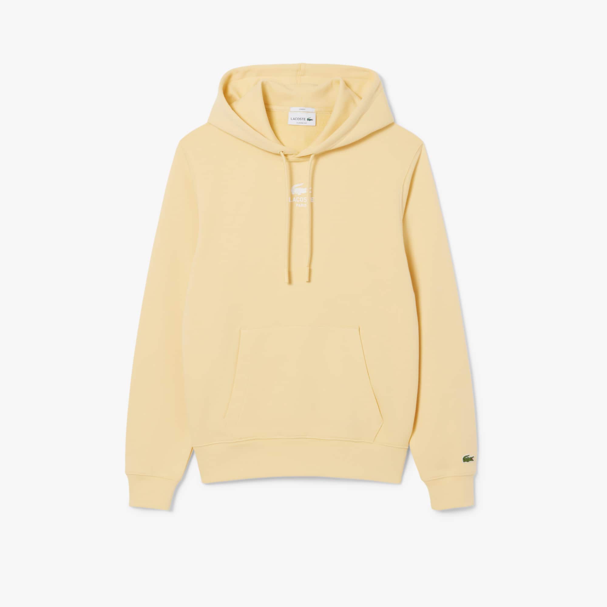 Lacoste Unisex Print Hoodie - M In Neutral