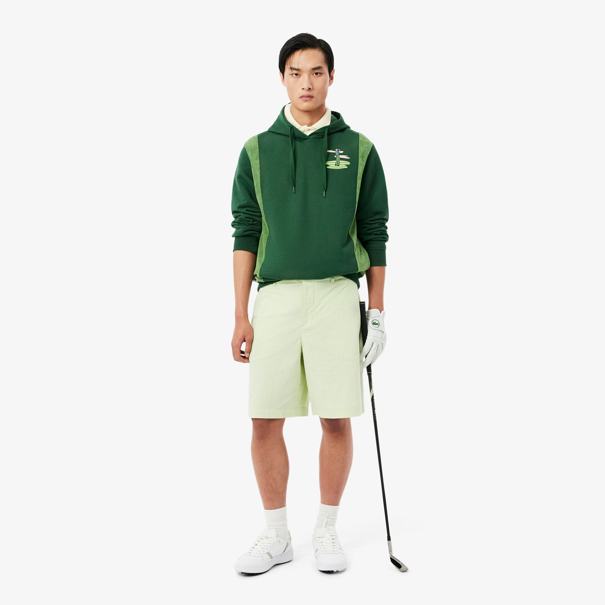 Golf Print Hoodie - Sweaters & Sweatshirts - New In 2026 | Lacoste
