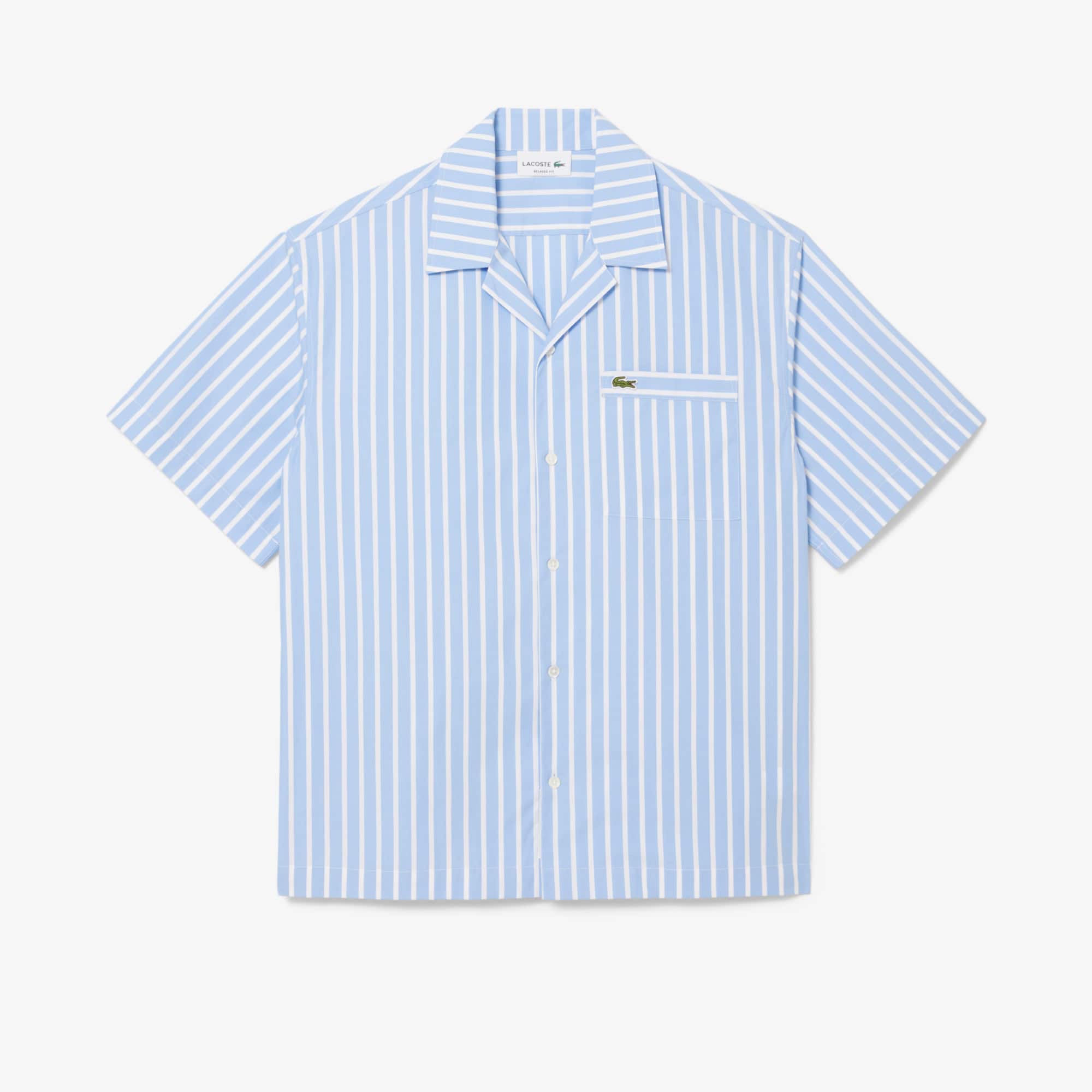 Men's Relaxed Fit Striped Short Sleeve Shirt