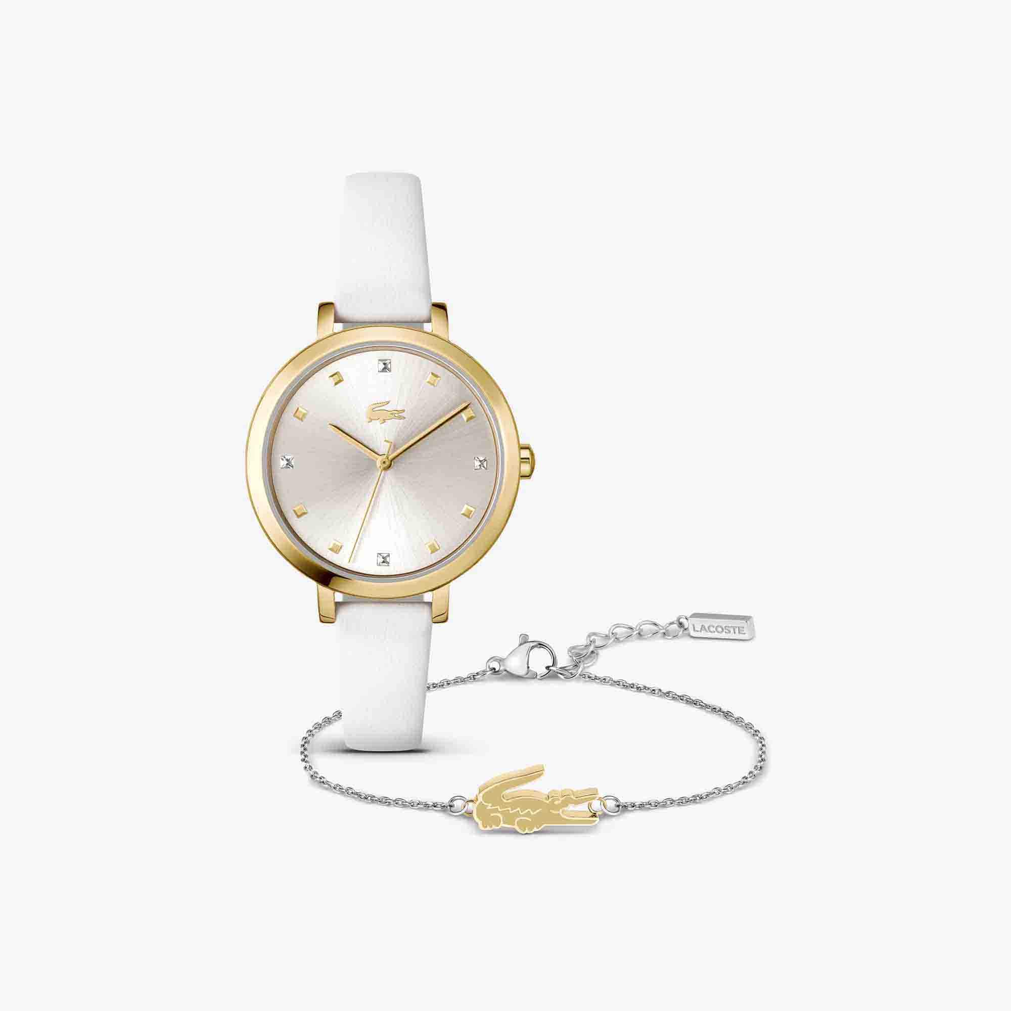 Lacoste Women's Watch And Bracelet Gift Set - One Size In White