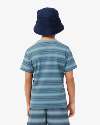 Playera De Algod&oacute;n Con Estampado De Rayas Para Ni&ntilde;o