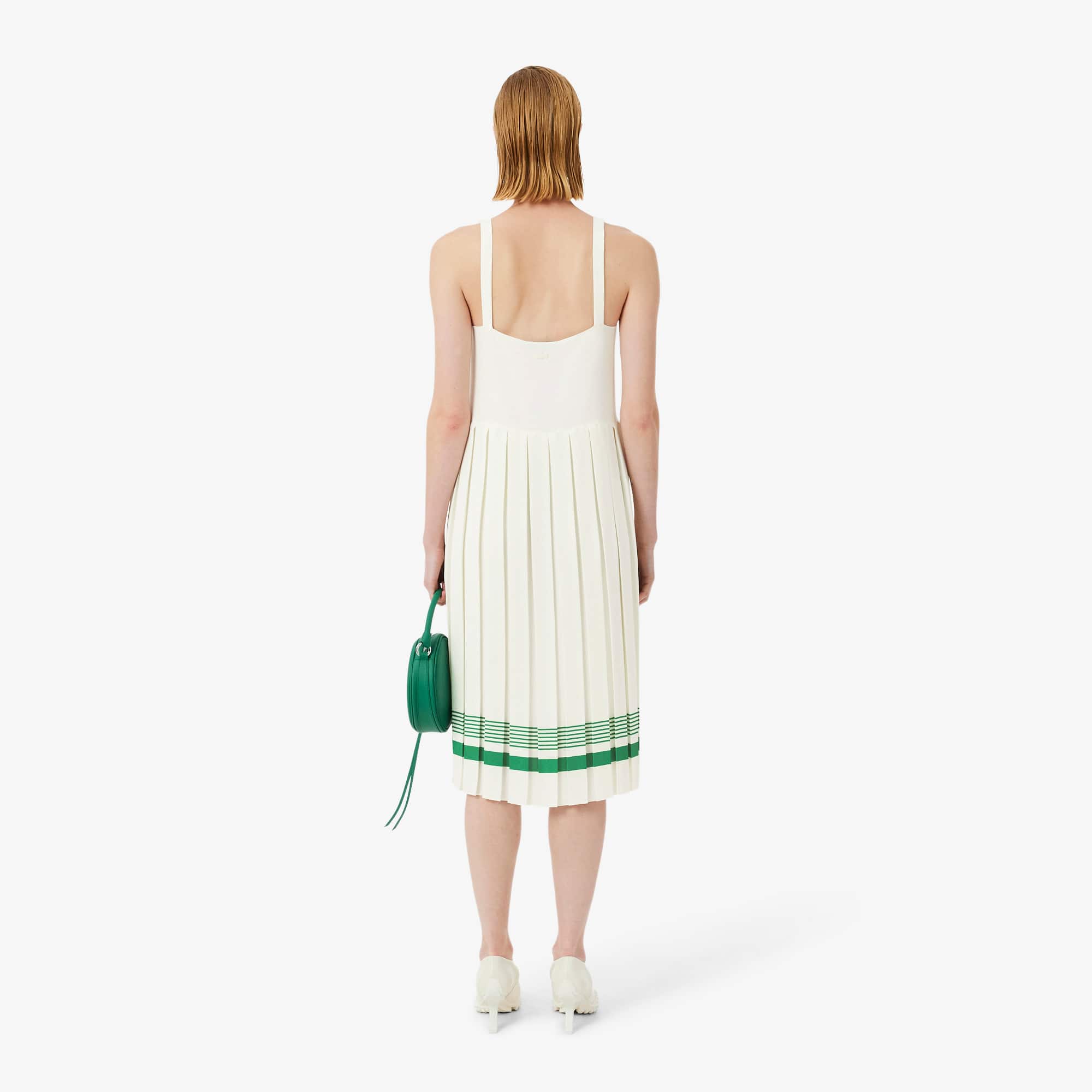 Runway Asymmetric Pleated Dress