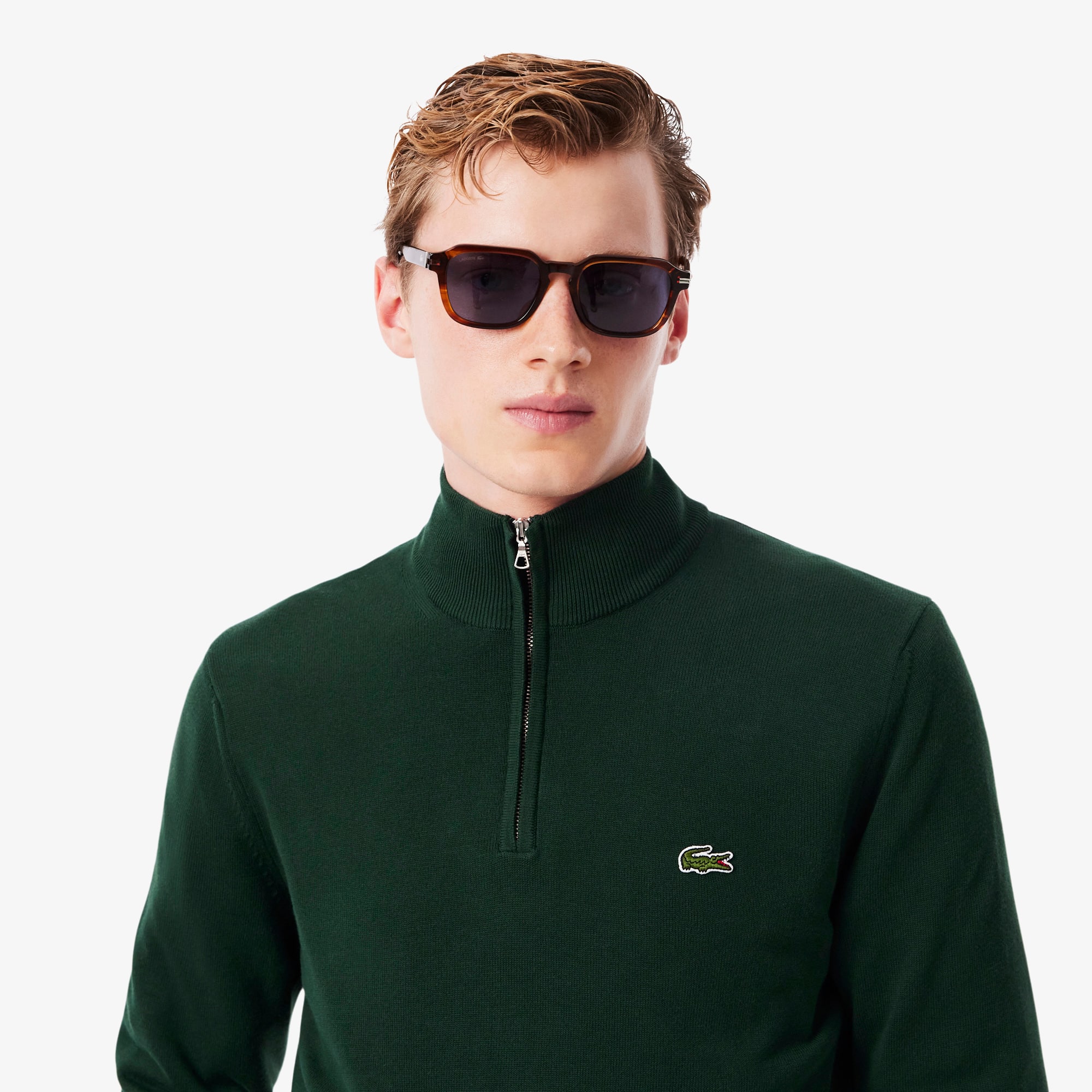 LACOSTE ブルゾン　ネイビー グリーン ラコステ(LACOSTE) その他のメンズジャケット・アウター | 通販