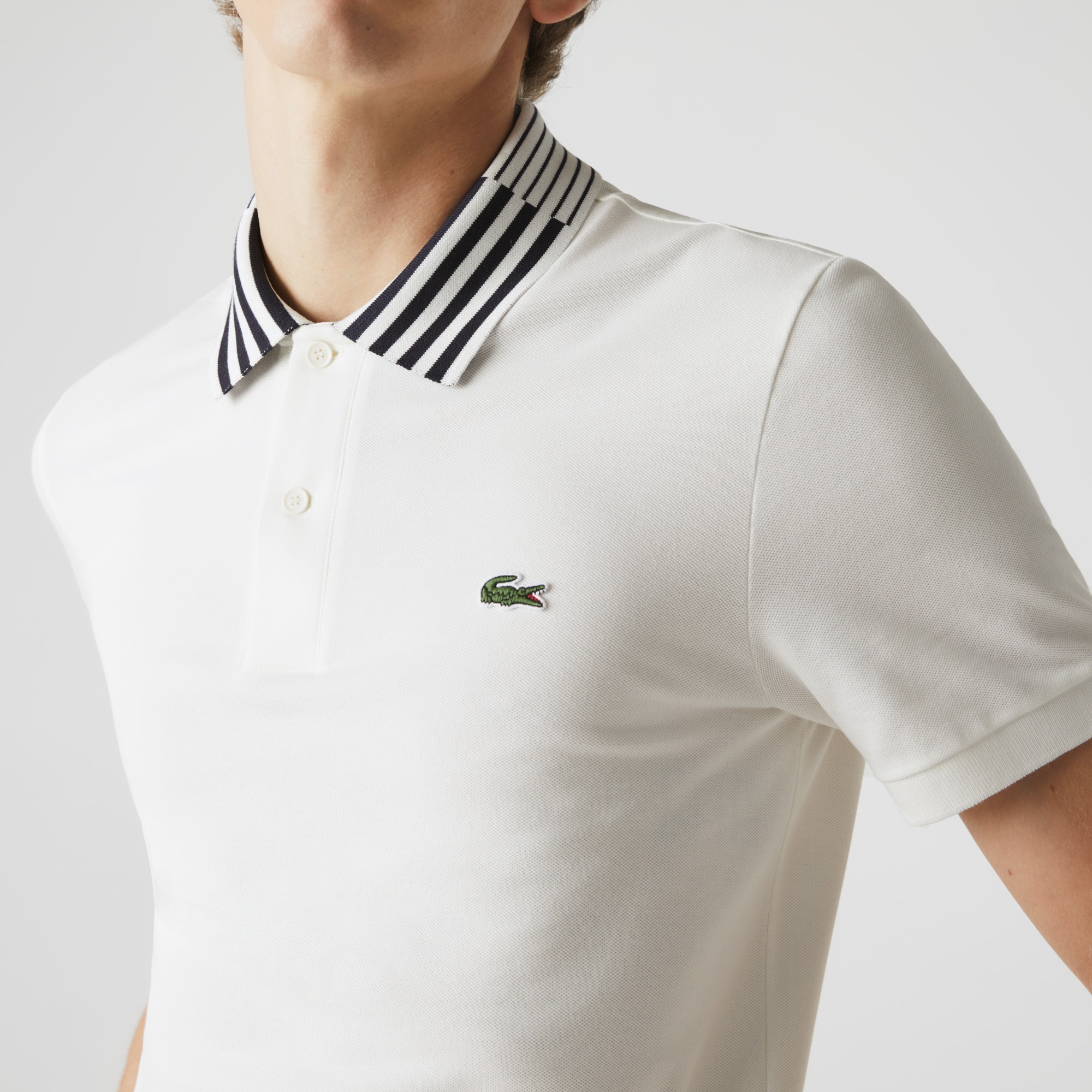 Men's Lacoste Slim Fit Stretch Piqué Heritage Polo Men's Polo Shirts