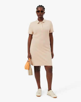 Women's Slim Fit Stretch Mini Piqu&eacute; Polo Dress