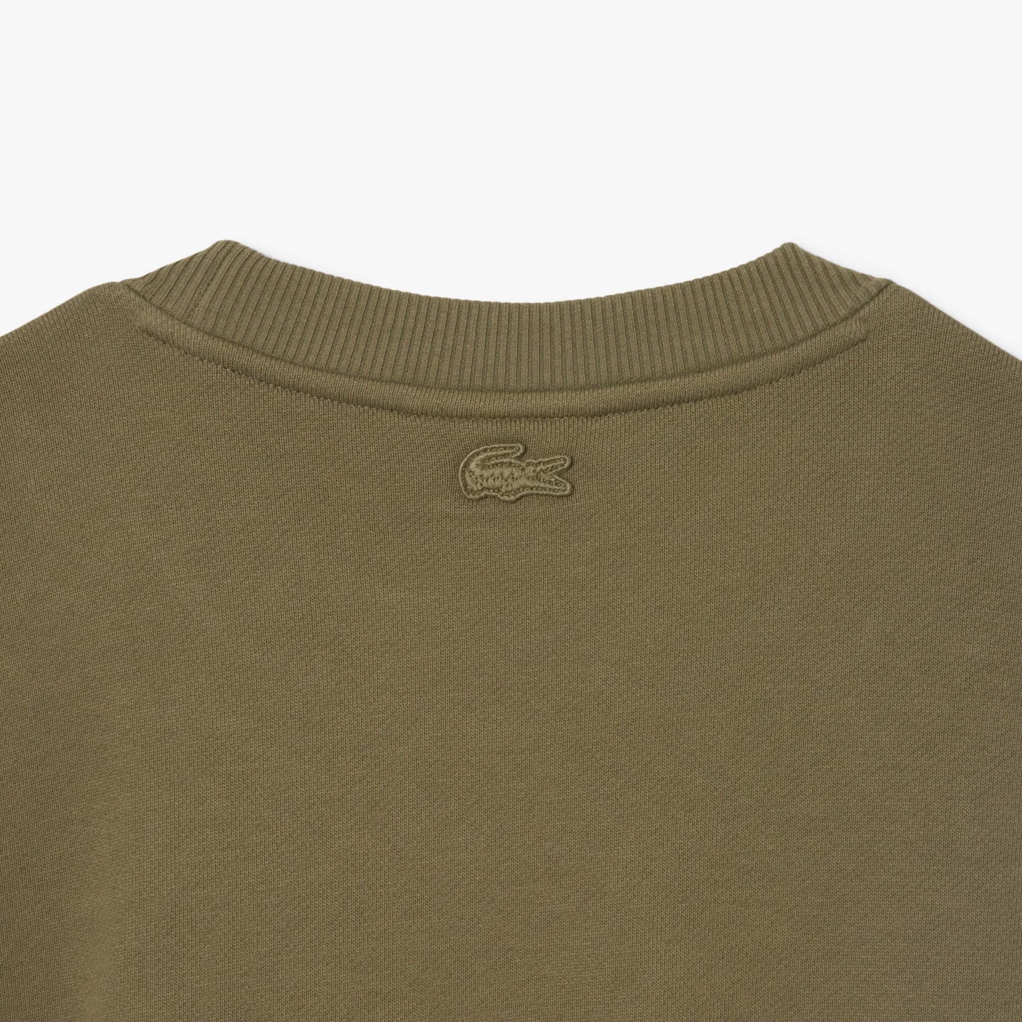 Men's Embroidered Motif Fleece Sweatshirt
