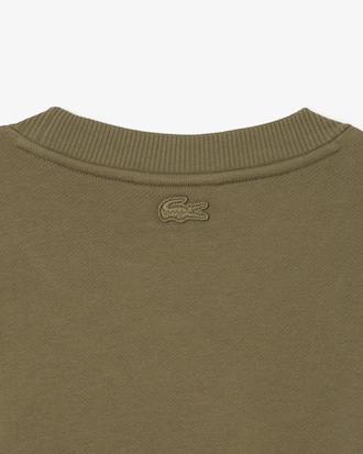 Men's Embroidered Motif Fleece Sweatshirt