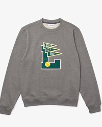 Men&rsquo;s Pennants L Badge Zippered Cotton Fleece Sweatshirt
