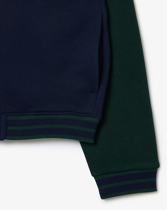 Kids' Contrast Sleeve Fleece Bomber Jacket