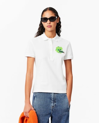 Women's Slim Fit L.12.D Stretch Mini Piqué Polo